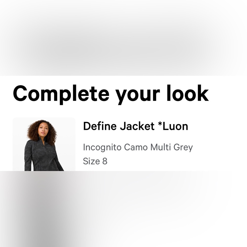lululemon athletica Define Jacket in Incognito Camo Multi Grey